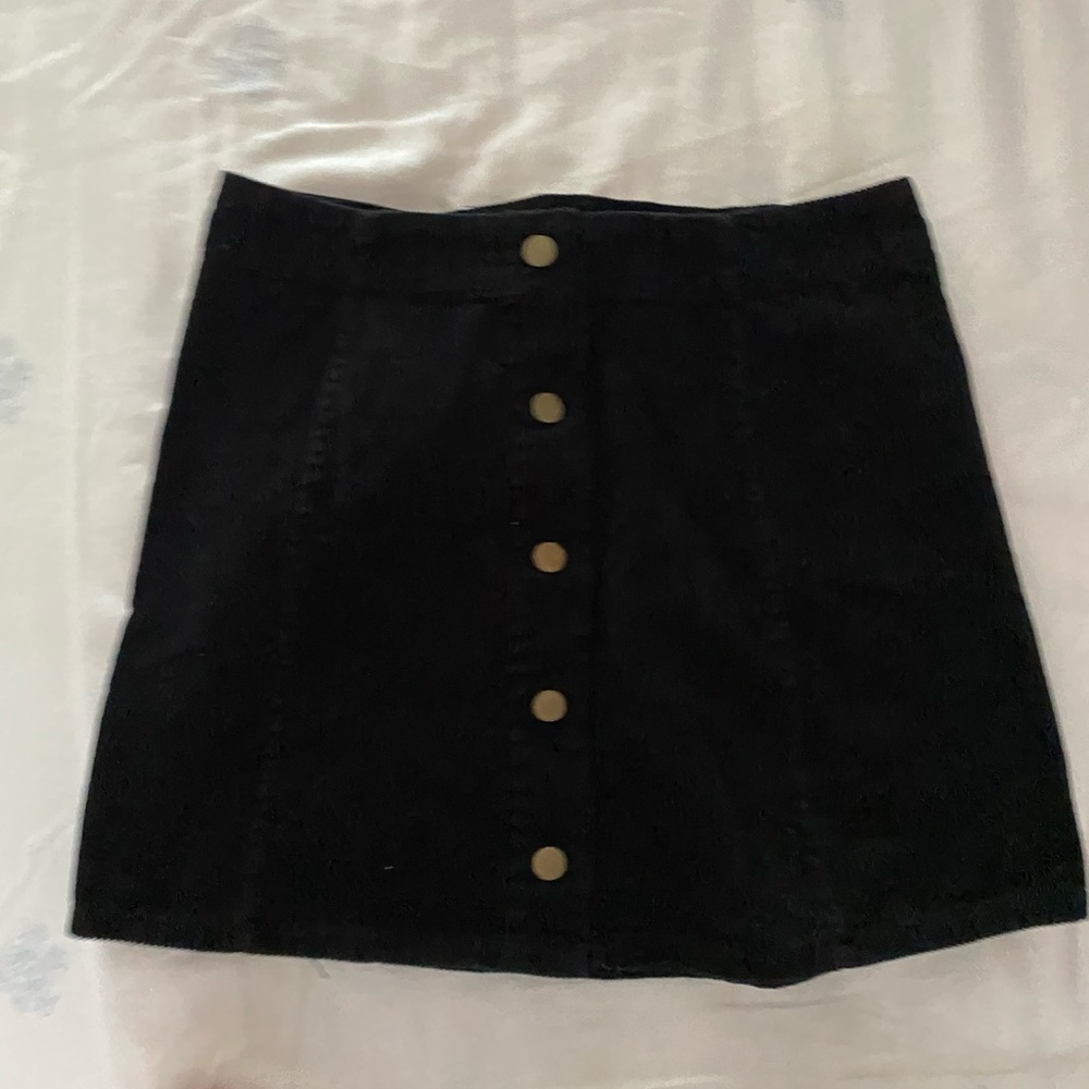 Black corduroy skirt